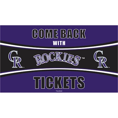 Colorado Rockies 28" x 16" Come Back With Tickets Indoor/Outdoor Trapper Mat