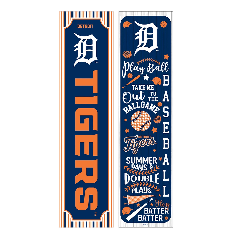 Detroit Tigers 47" Double-Sided Spring Seasonal Porch Leaner Sign