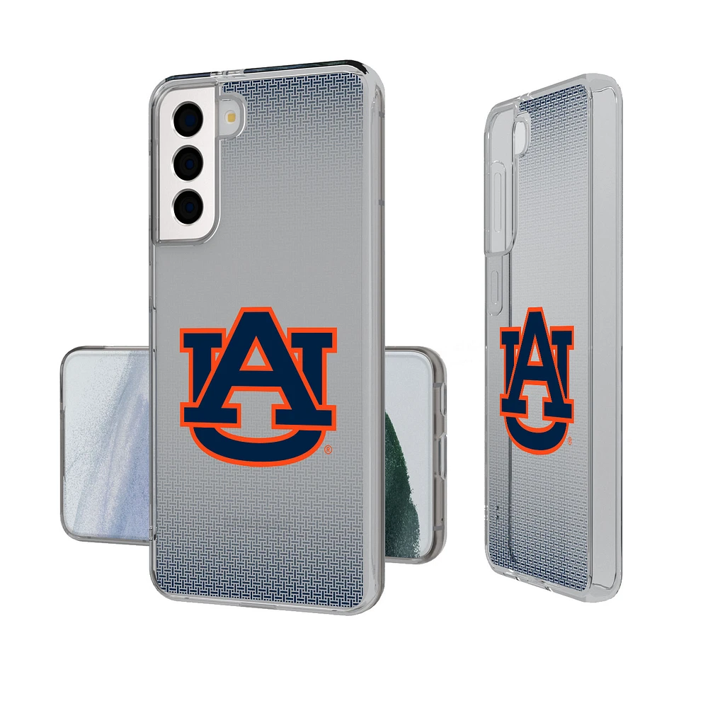 Auburn Tigers Linen Logo Galaxy Clear Case