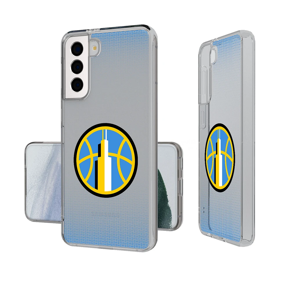 Chicago Sky Linen Logo Galaxy Clear Case