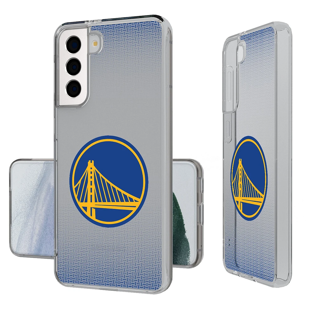 Golden State Warriors Linen Logo Galaxy Clear Case