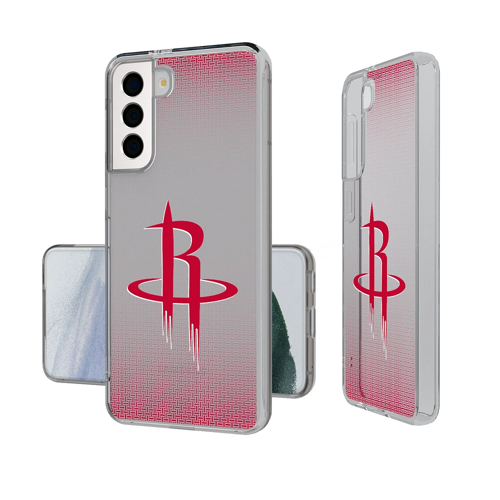 Houston Rockets Linen Logo Galaxy Clear Case