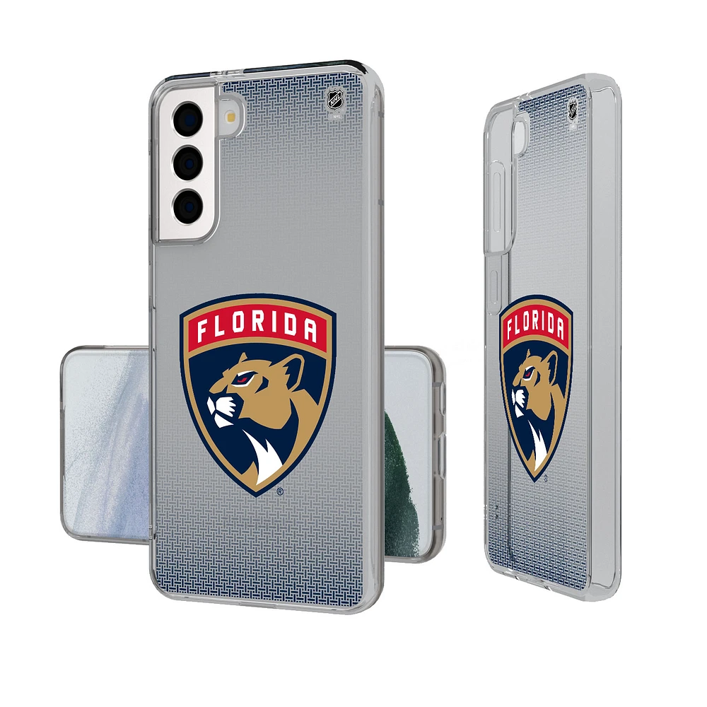 Florida Panthers Linen Logo Galaxy Clear Case
