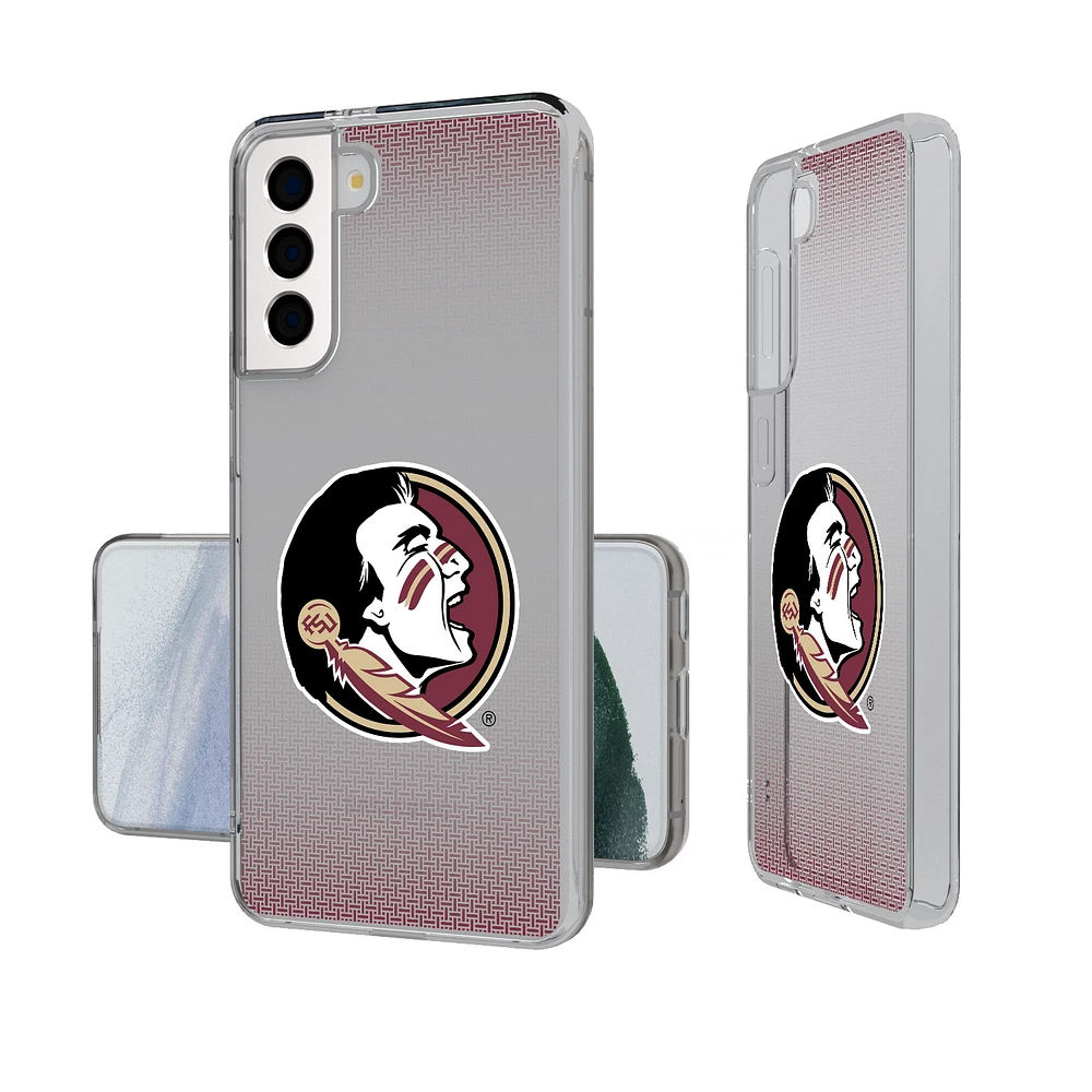 Florida State Seminoles Linen Logo Galaxy Clear Case