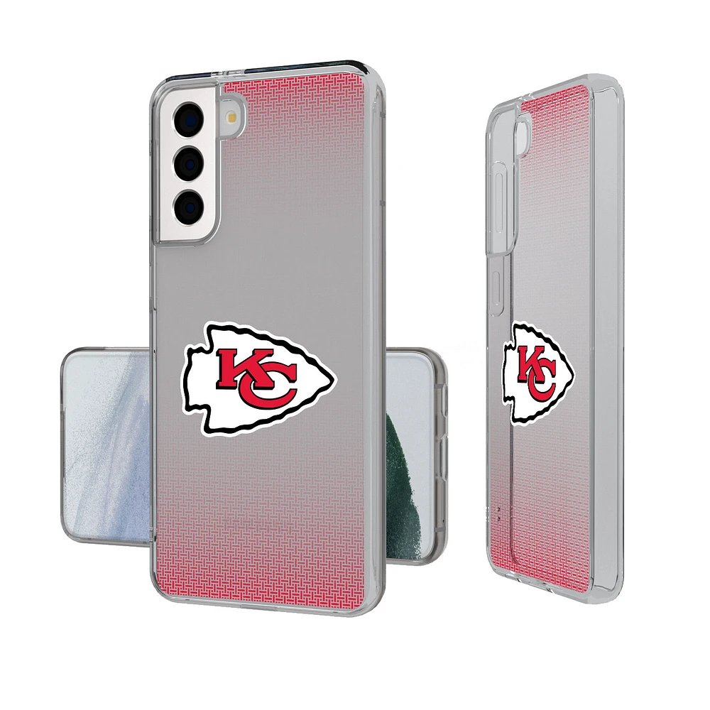 Kansas City Chiefs Linen Logo Galaxy Clear Case