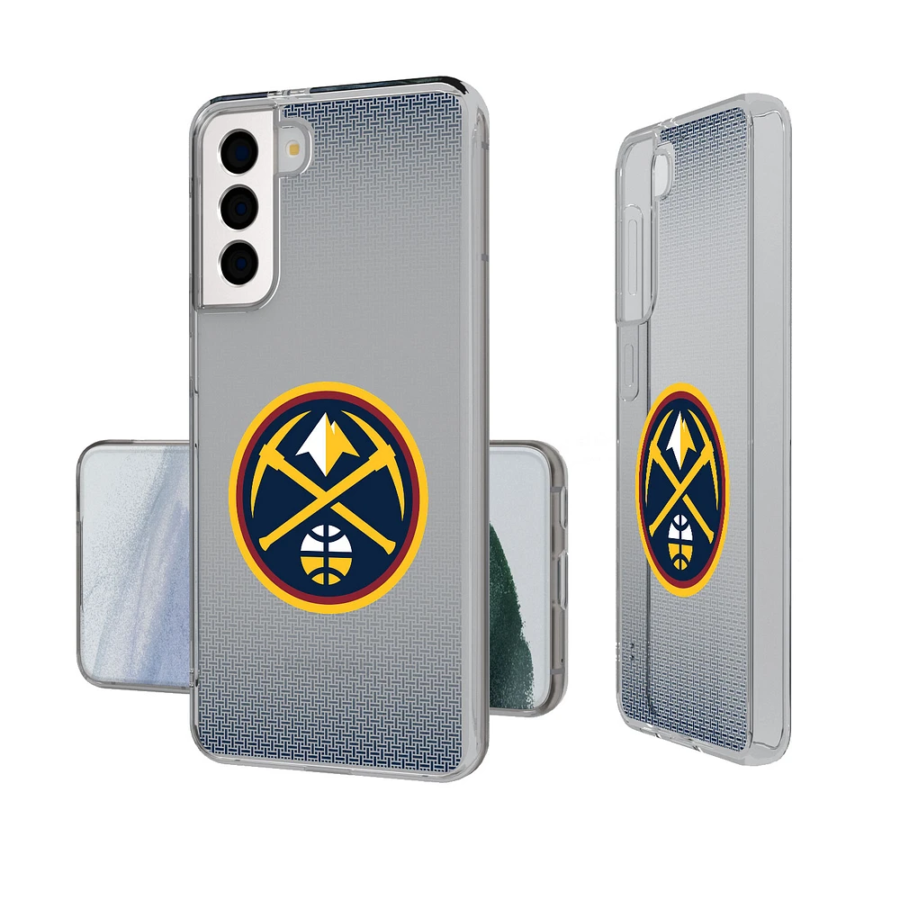 Denver Nuggets Linen Logo Galaxy Clear Case