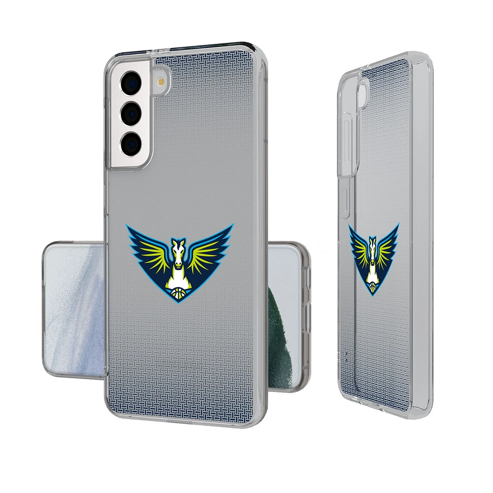 Dallas Wings Linen Logo Galaxy Clear Case