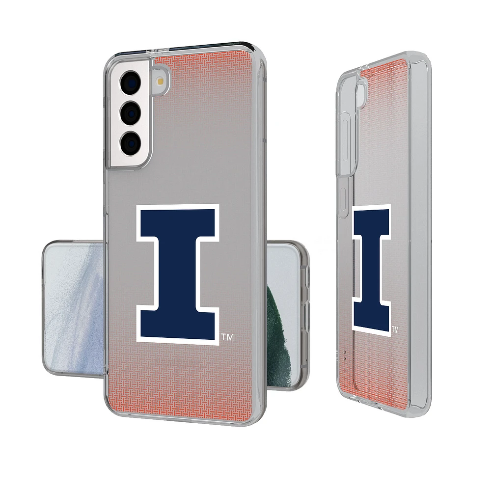 Illinois Fighting Illini Linen Logo Galaxy Clear Case