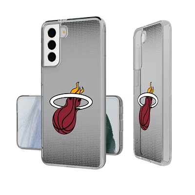 Miami Heat Linen Logo Galaxy Clear Case