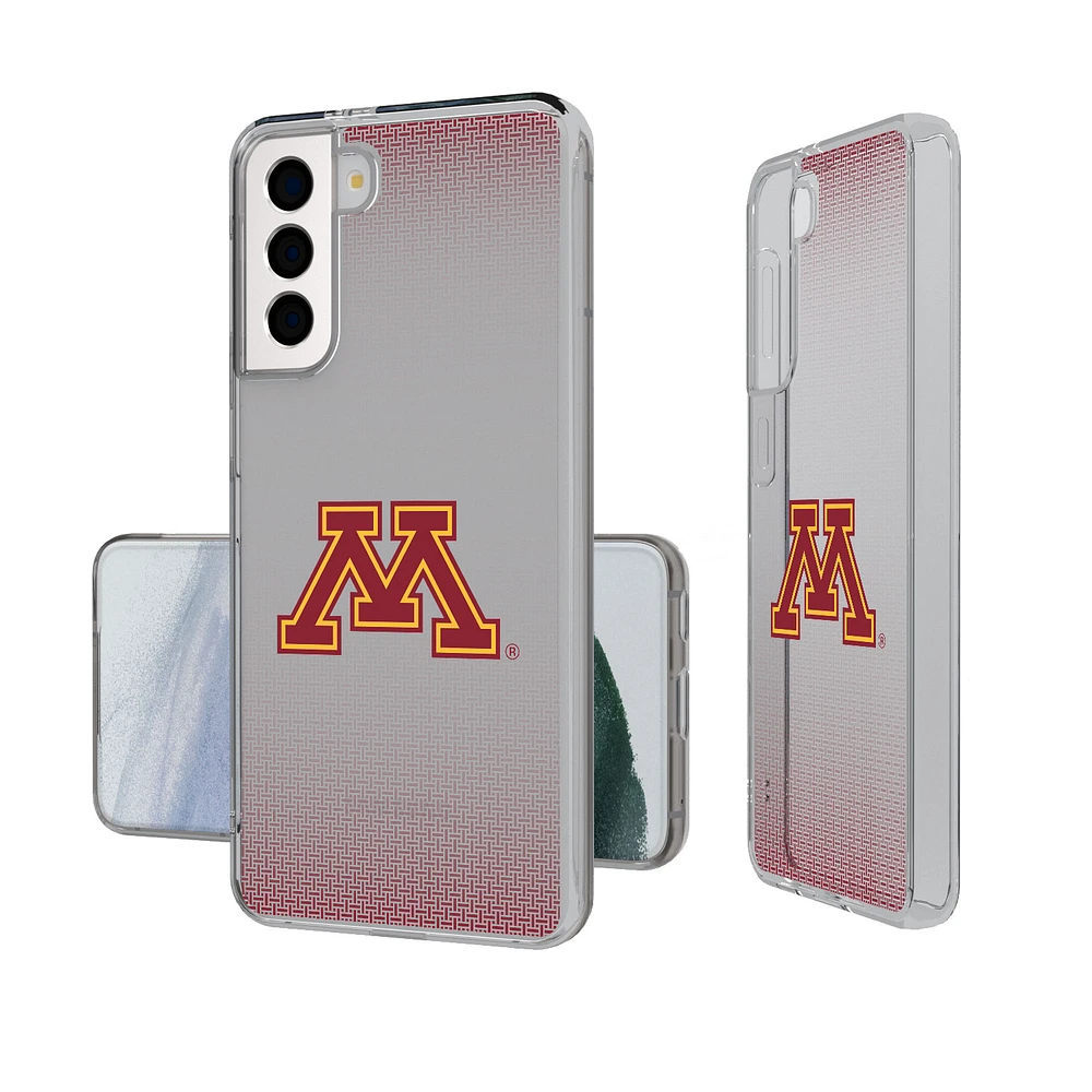 Minnesota Golden Gophers Linen Logo Galaxy Clear Case
