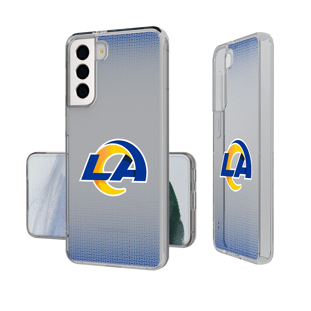 Los Angeles Rams Linen Logo Galaxy Clear Case