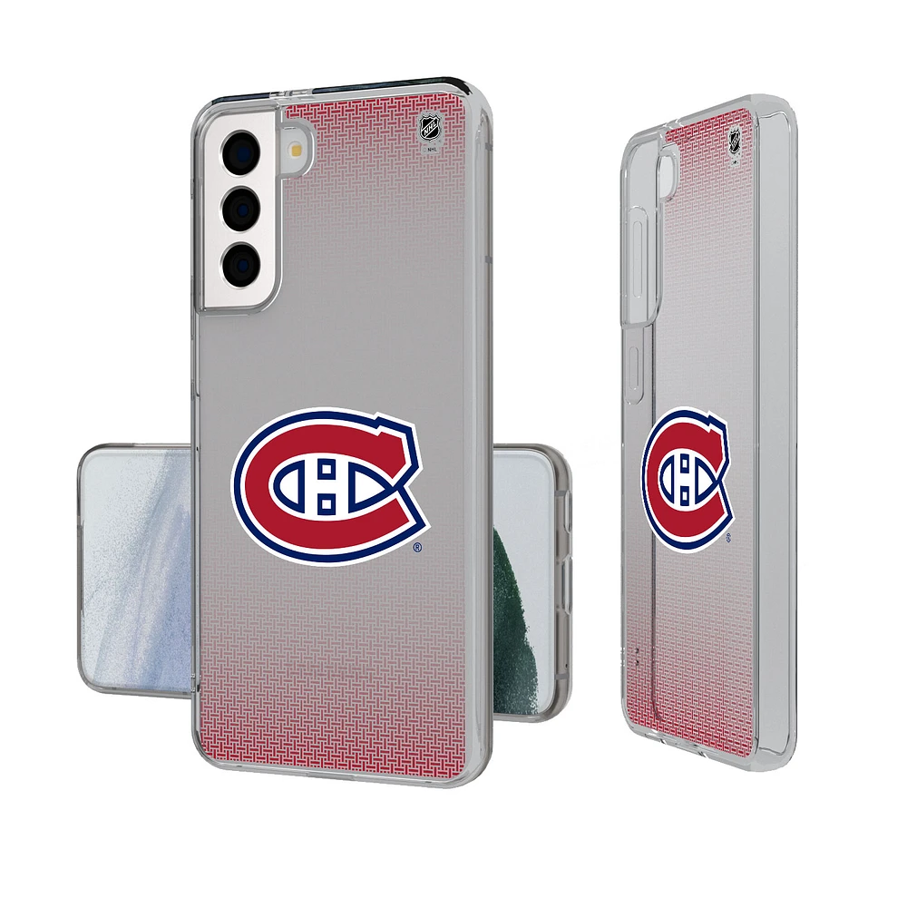 Montreal Canadiens Linen Logo Galaxy Clear Case