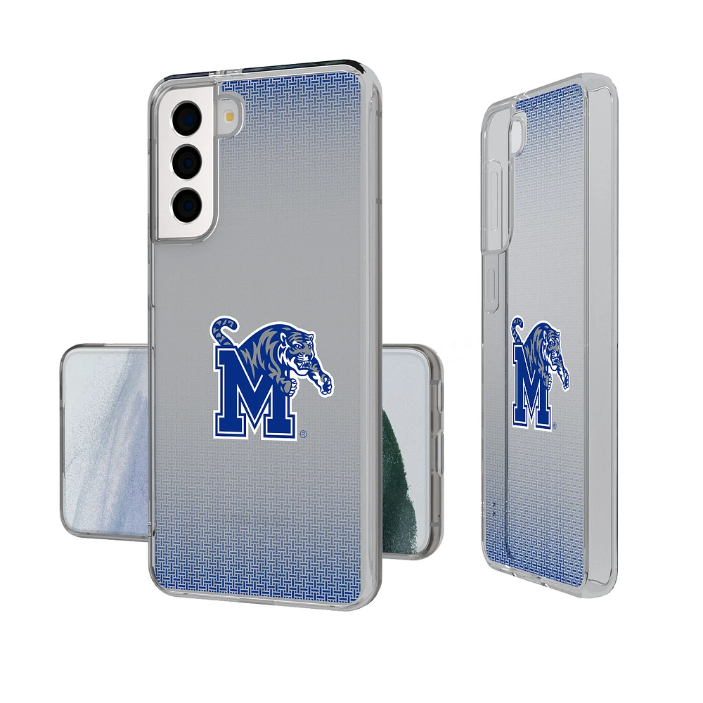 Memphis Tigers Linen Logo Galaxy Clear Case