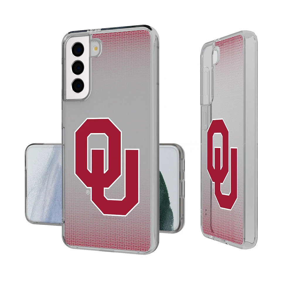 Oklahoma Sooners Linen Logo Galaxy Clear Case