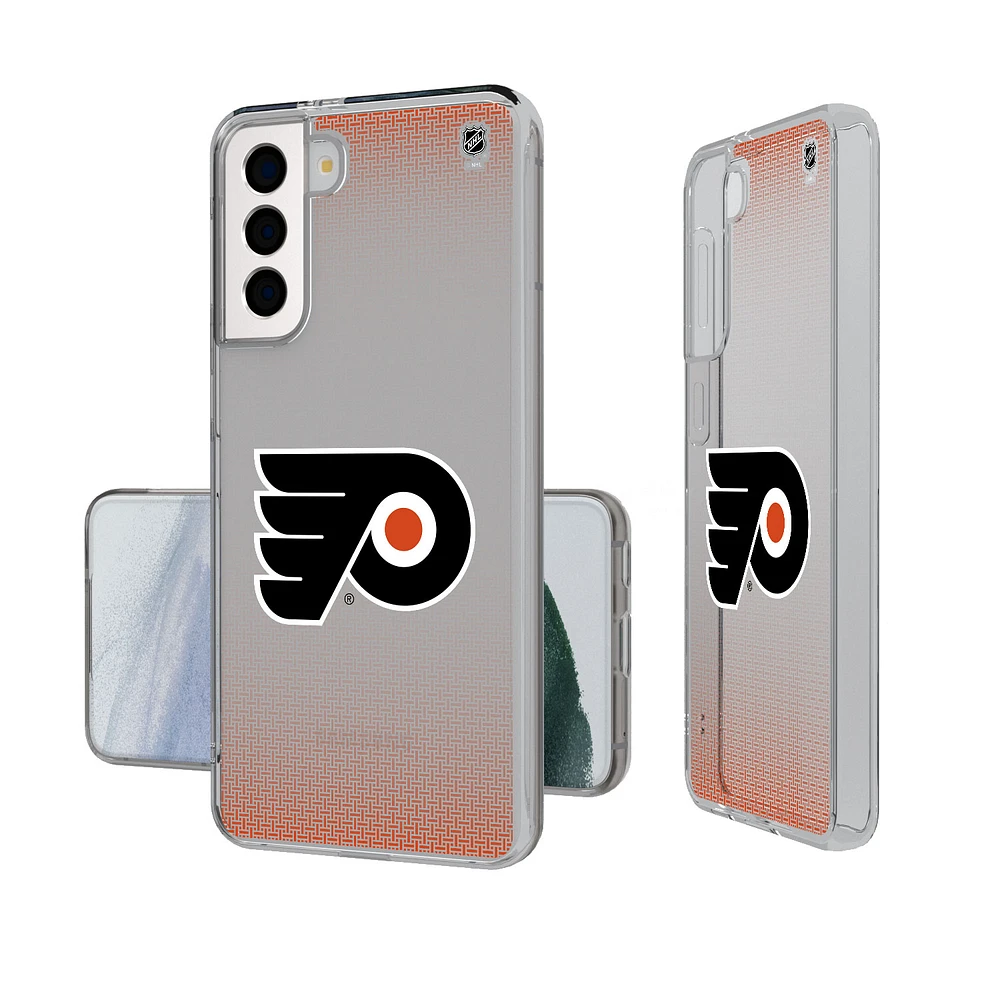 Philadelphia Flyers Linen Logo Galaxy Clear Case