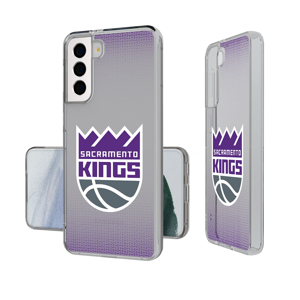 Sacramento Kings Linen Logo Galaxy Clear Case
