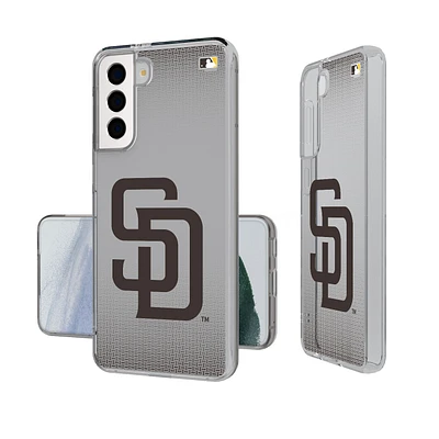 San Diego Padres Linen Logo Galaxy Clear Case