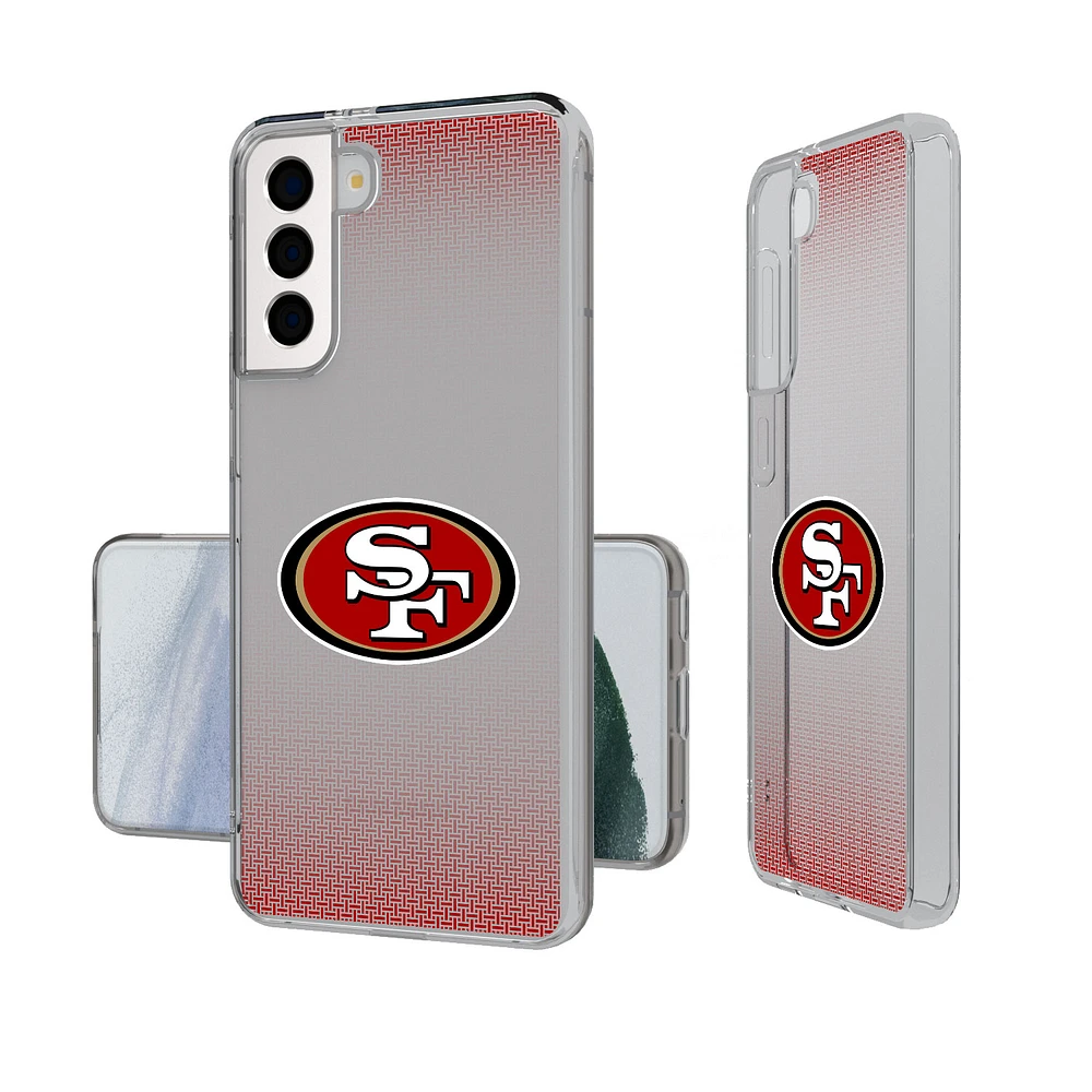 San Francisco 49ers Linen Logo Galaxy Clear Case