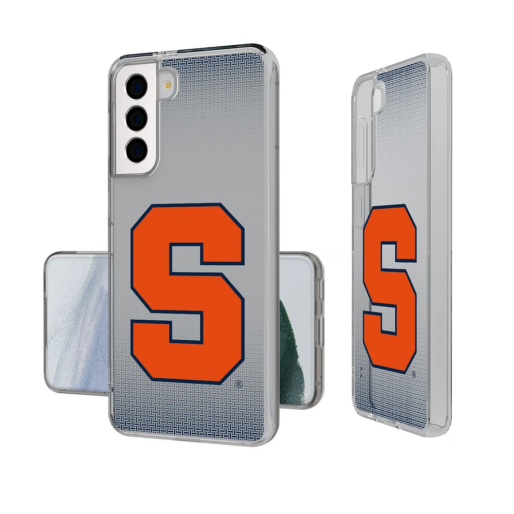 Syracuse Orange Linen Logo Galaxy Clear Case