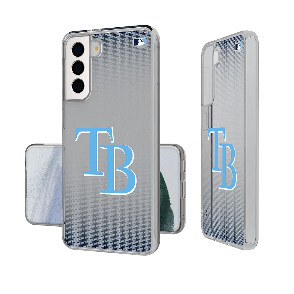 Tampa Bay Rays Linen Logo Galaxy Clear Case