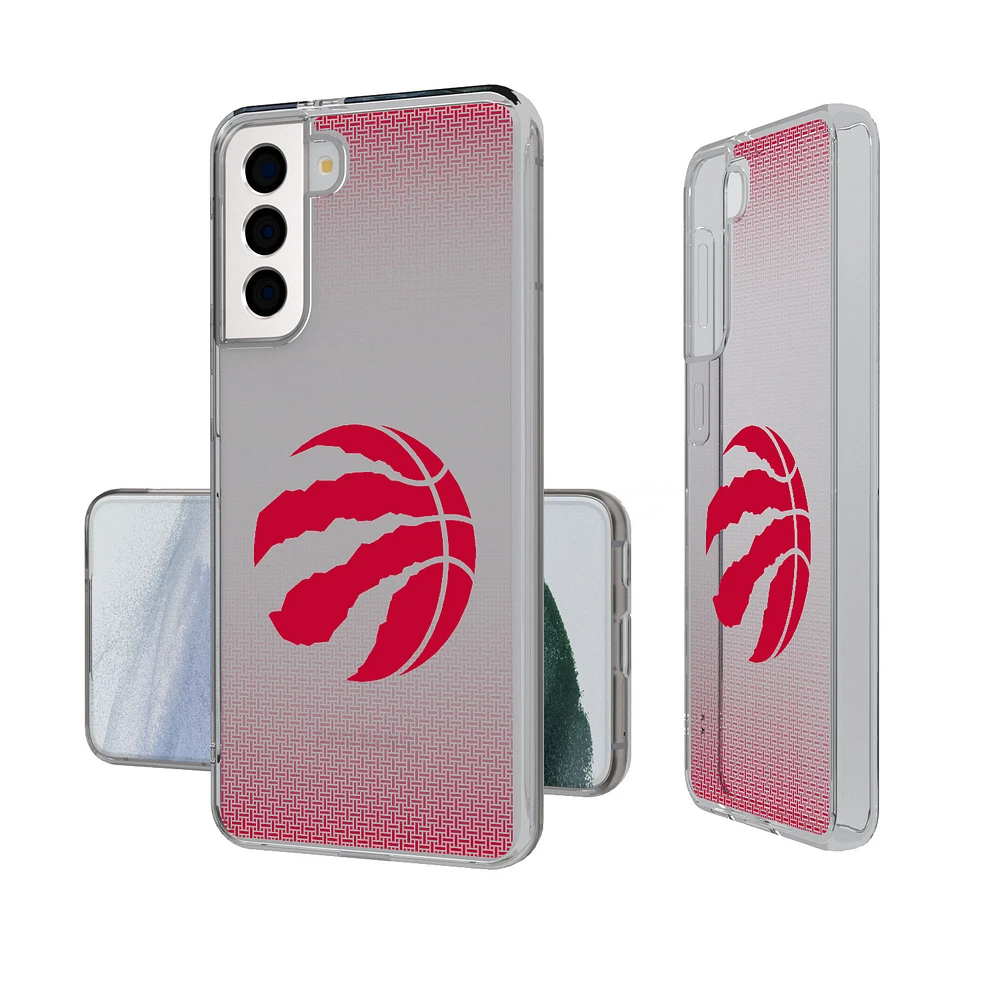 Toronto Raptors Linen Logo Galaxy Clear Case