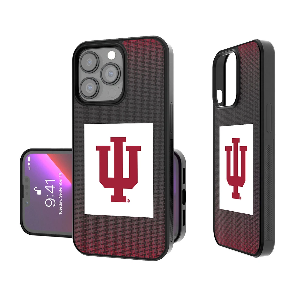 Indiana Hoosiers Linen Logo iPhone Bump Case