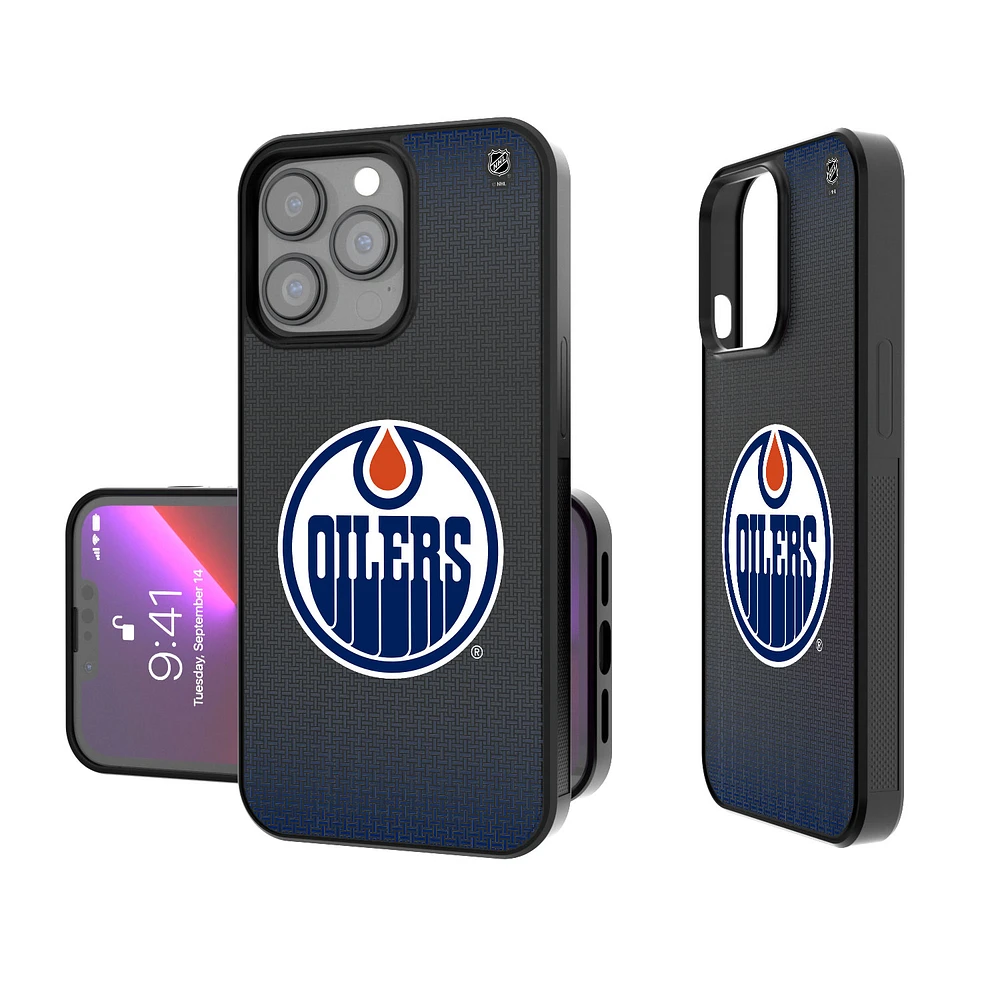 Edmonton Oilers Linen Logo iPhone Bump Case