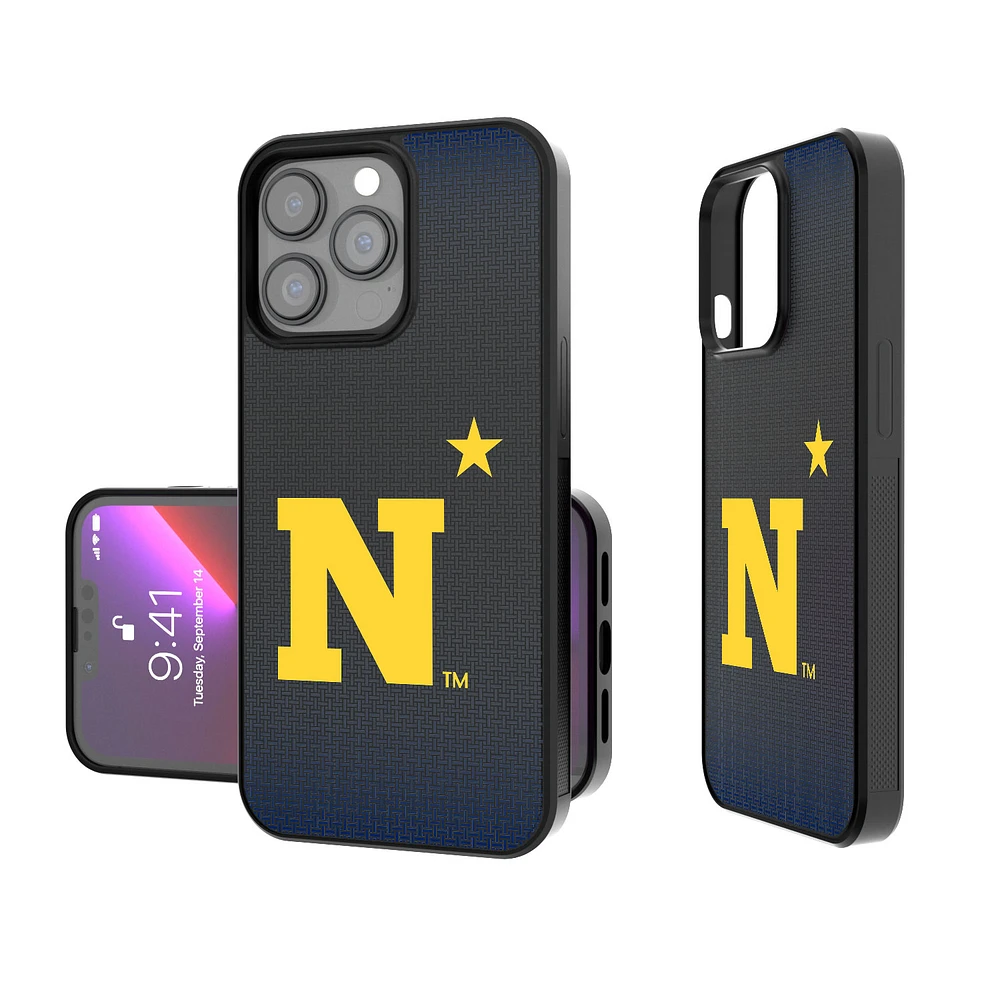 Navy Midshipmen Linen Logo iPhone Bump Case