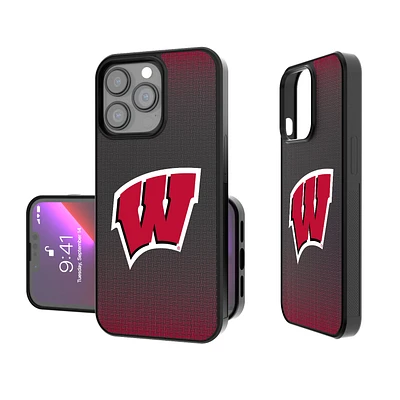 Wisconsin Badgers Linen Logo iPhone Bump Case