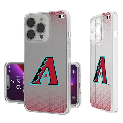 Arizona Diamondbacks Linen Logo iPhone Clear Case