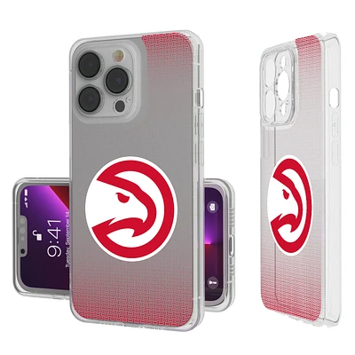 Atlanta Hawks Linen Logo iPhone Clear Case