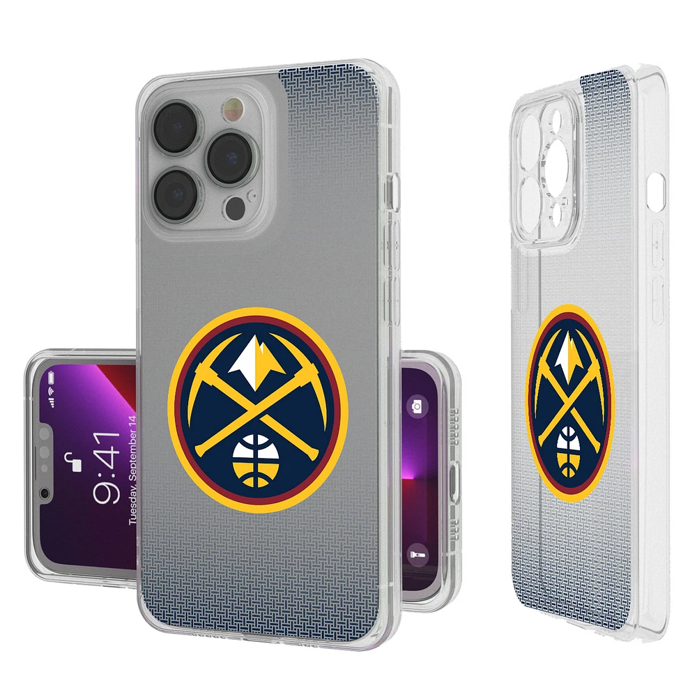 Denver Nuggets Linen Logo iPhone Clear Case