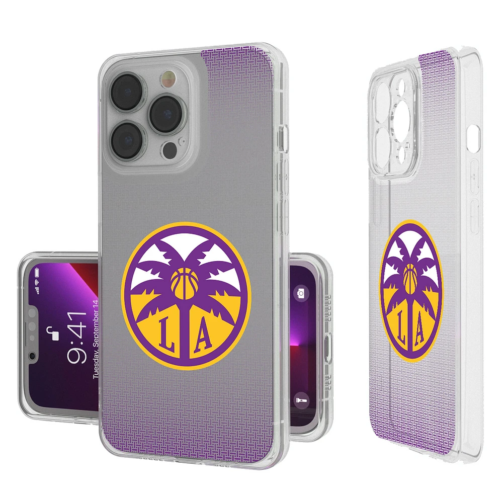 Los Angeles Sparks Linen Logo iPhone Clear Case