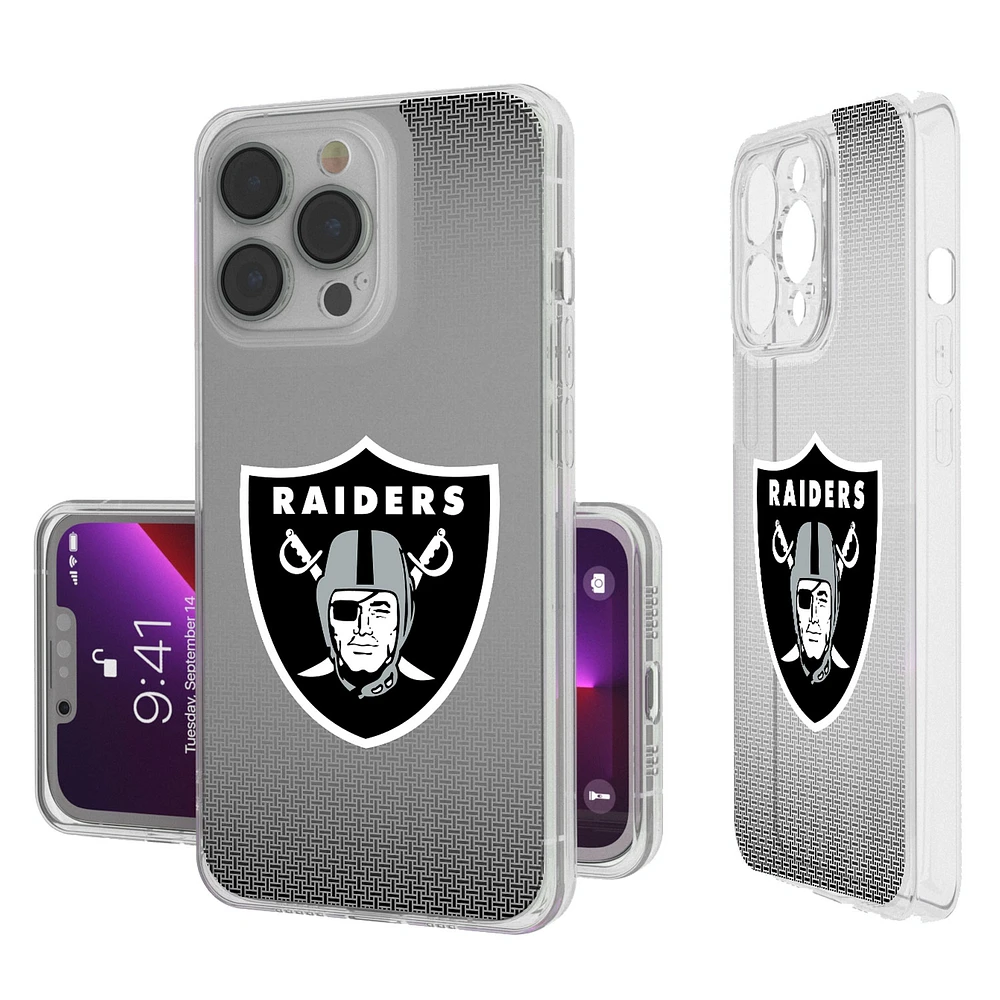 Las Vegas Raiders Linen Logo iPhone Clear Case