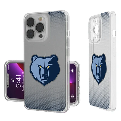Memphis Grizzlies Linen Logo iPhone Clear Case