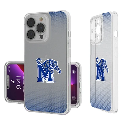 Memphis Tigers Linen Logo iPhone Clear Case