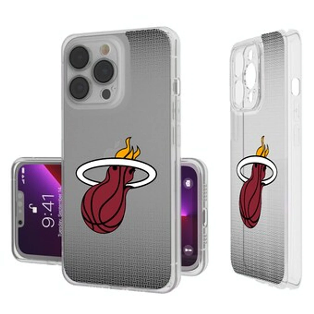 Miami Heat Linen Logo iPhone Clear Case