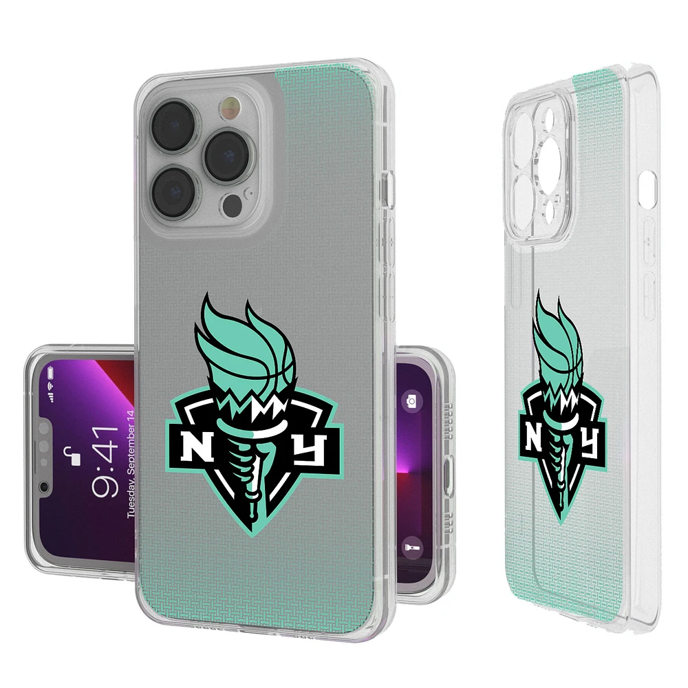 New York Liberty Linen Logo iPhone Clear Case