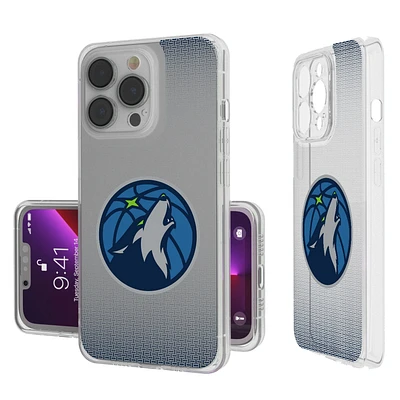 Minnesota Timberwolves Linen Logo iPhone Clear Case