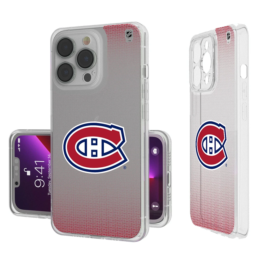 Montreal Canadiens Linen Logo iPhone Clear Case