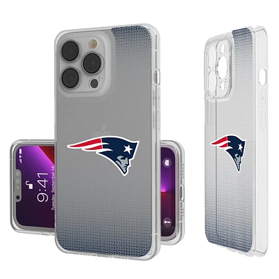 New England Patriots Linen Logo iPhone Clear Case