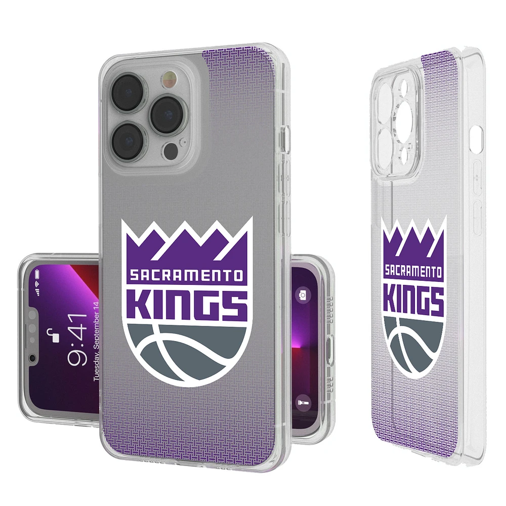 Sacramento Kings Linen Logo iPhone Clear Case