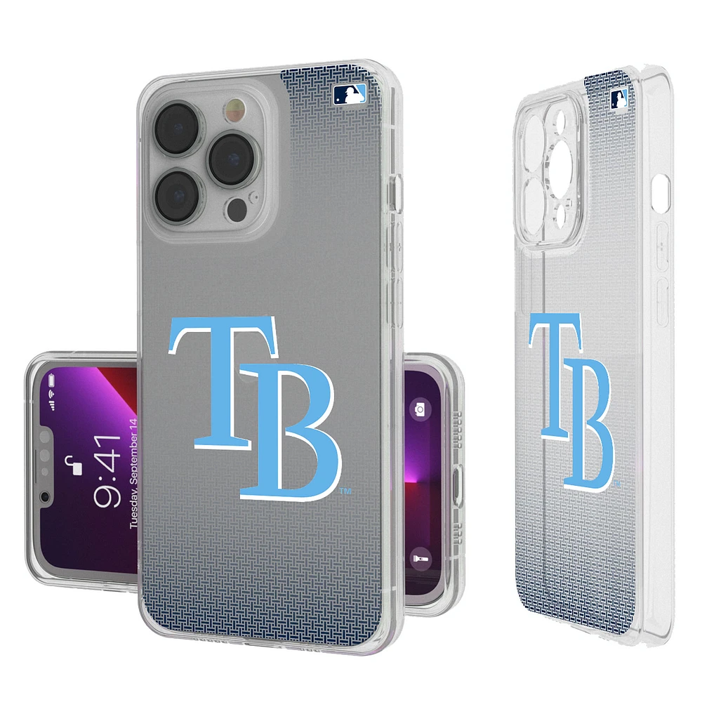Tampa Bay Rays Linen Logo iPhone Clear Case