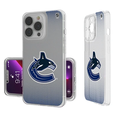 Vancouver Canucks Linen Logo iPhone Clear Case