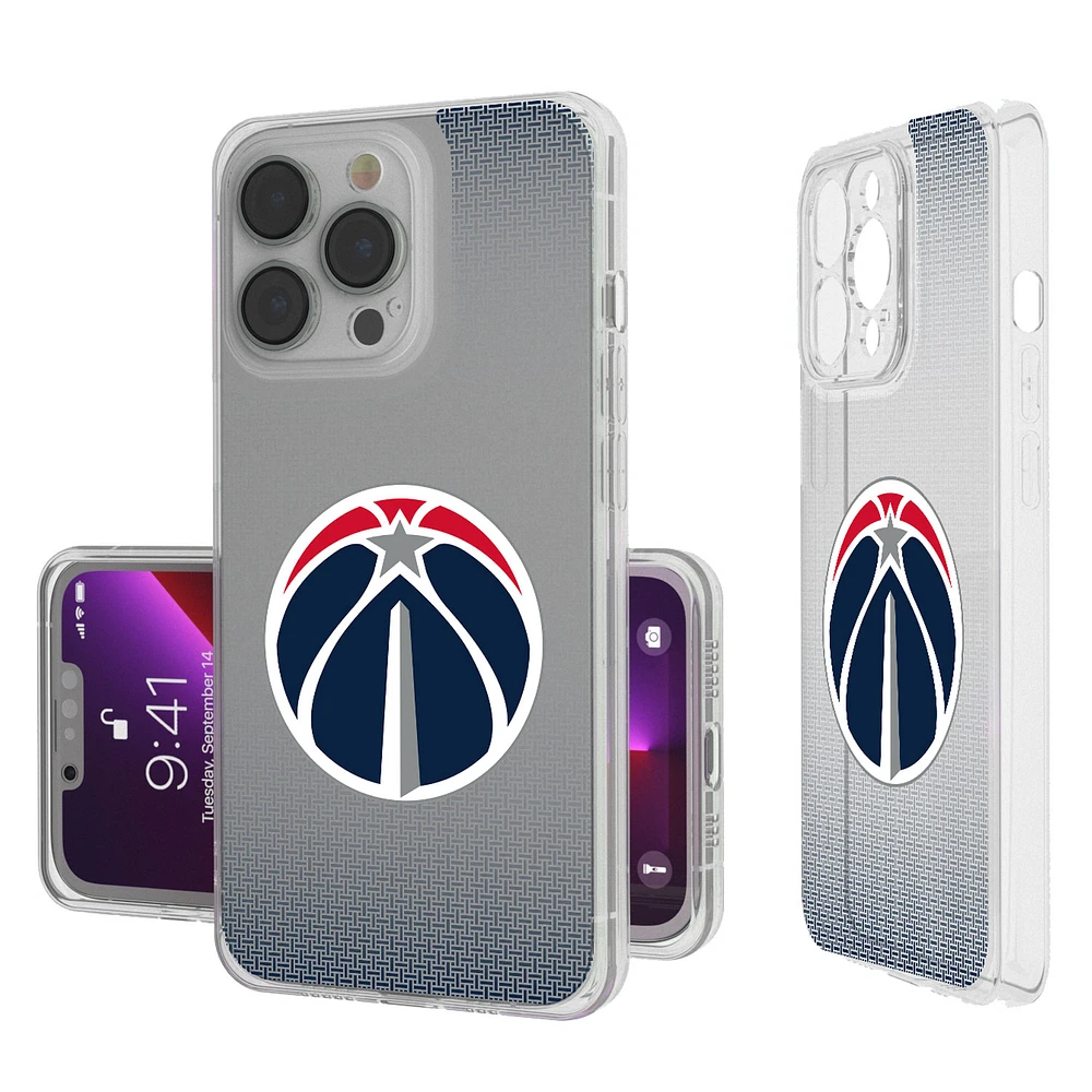 Washington Wizards Linen Logo iPhone Clear Case