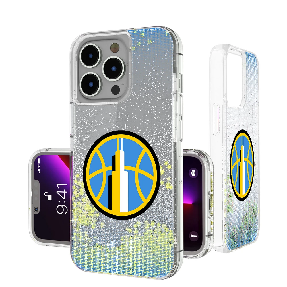 Chicago Sky Linen Logo iPhone Glitter Case