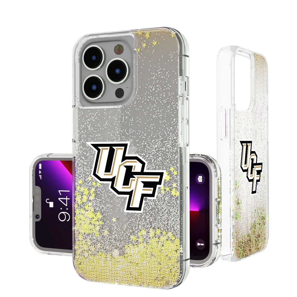 UCF Knights Linen Logo iPhone Glitter Case