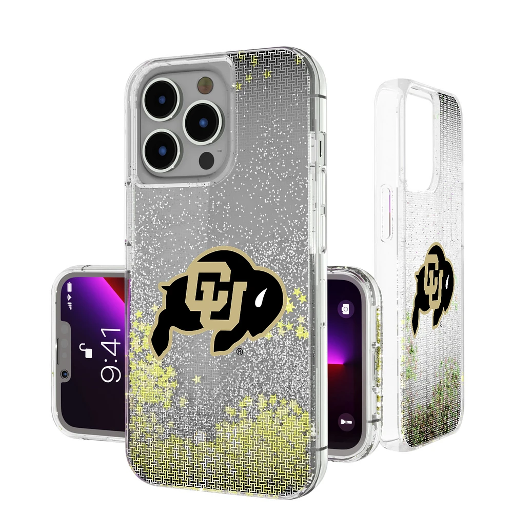 Colorado Buffaloes Linen Logo iPhone Glitter Case