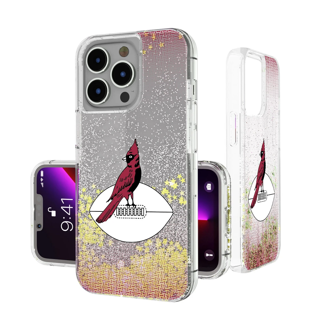 Chicago Cardinals Linen Logo iPhone Glitter Case