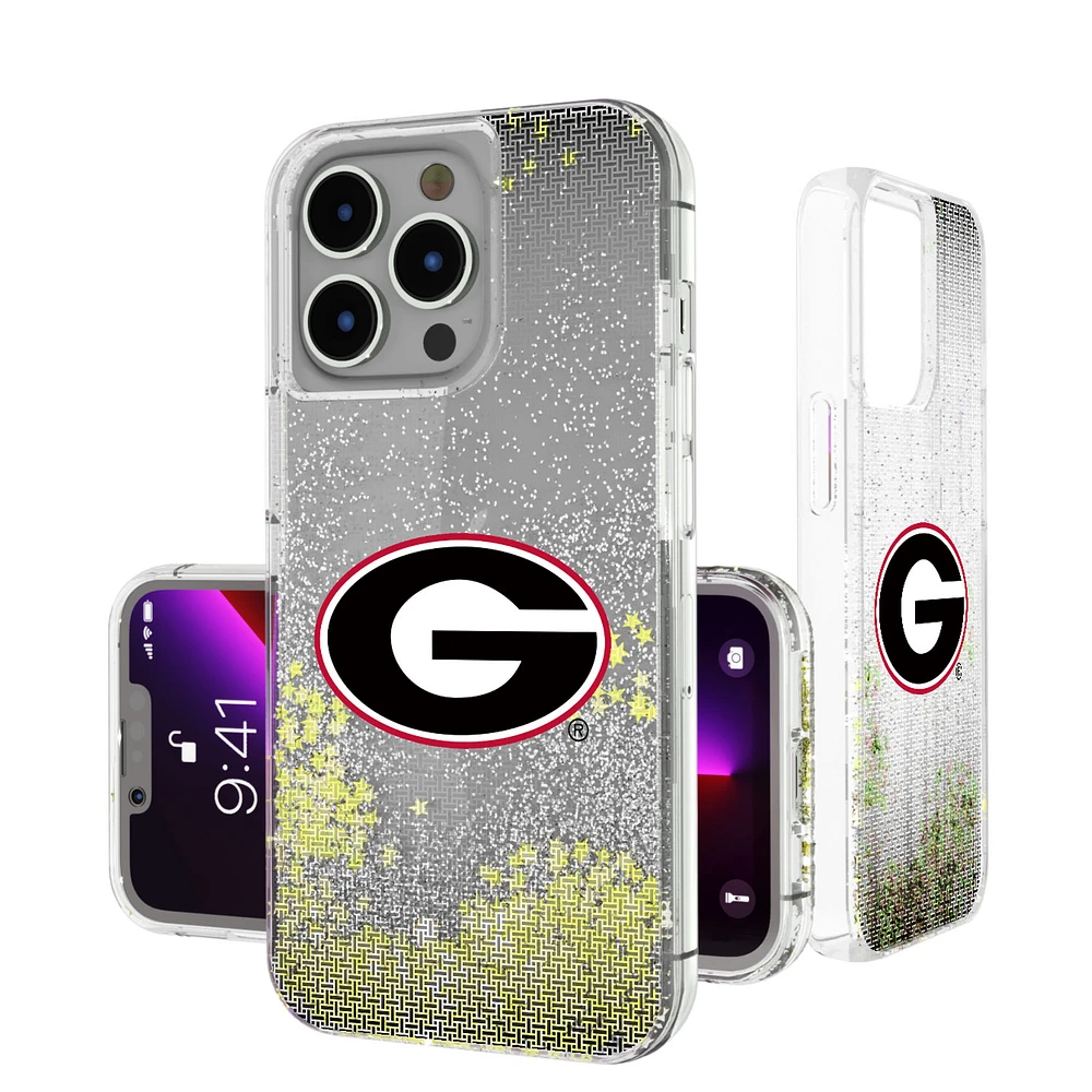 Georgia Bulldogs Linen Logo iPhone Glitter Case